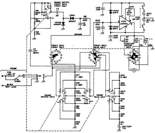 Модернизированный ламповый вольтметр на интегральной микросхеме Модернизированный ламповый вольтметр на интегральной микросхеме