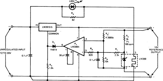 Высокоточный источник опорного напряжения на 10 В