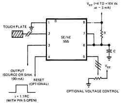 Сенсорный выключатель с использованием таймера Сенсорный выключатель с использованием таймера