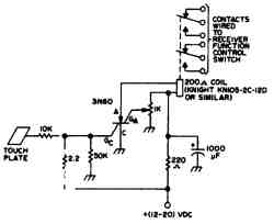 Сенсорный выключатель на тиристоре Сенсорный выключатель на тиристоре