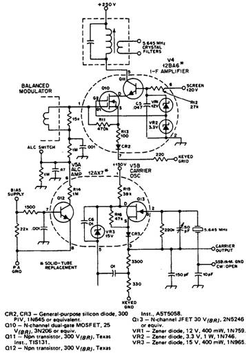 Транзисторы вместо генераторных и ВЧ усилительных радиоламп Транзисторы вместо генераторных и ВЧ усилительных радиоламп
