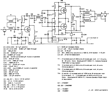 Линейный усилитель мощностью 80 Вт для мобильного SSB-передатчика Линейный усилитель мощностью 80 Вт для мобильного SSB-передатчика