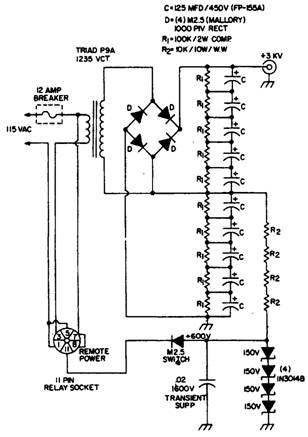 Источник напряжения 3 кВ мощностью 2 кВт Источник напряжения 3 кВ мощностью 2 кВт