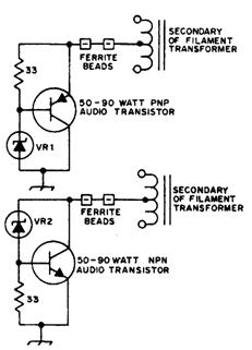 Схема повышения мощности стабилитронов Схема повышения мощности стабилитронов