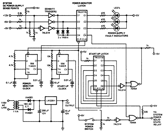 Схема контроля напряжений Схема контроля напряжений
