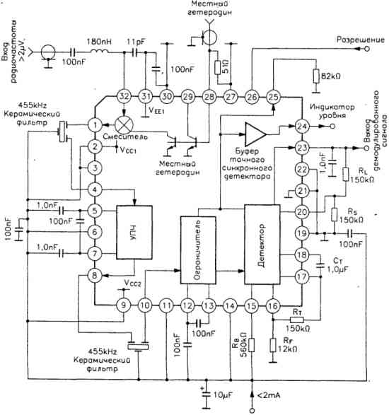 Демодулятор узкополосной ЧМ иа микросхеме MC13150